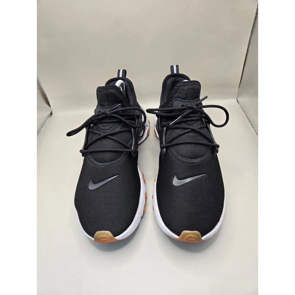 Nike React Presto Shoes Men's 10.5 Black Gum Running Athletic Lifestyle Sneakers